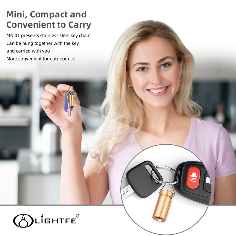 LIGHTFE MINI01 keychain flashlight mini keychain light is light, small,