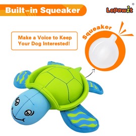 Lepawit Dog Pool Toys, Floating Water Toys for Dogs, Squeaky Dog Toys for Water or Pool, Outdoor Beach Interactive Dog Toys for Small and Medium Dogs – Turtle