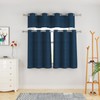 UPOPO Short Curtains 36 inches Long Linen Textured Privacy Kitchen
