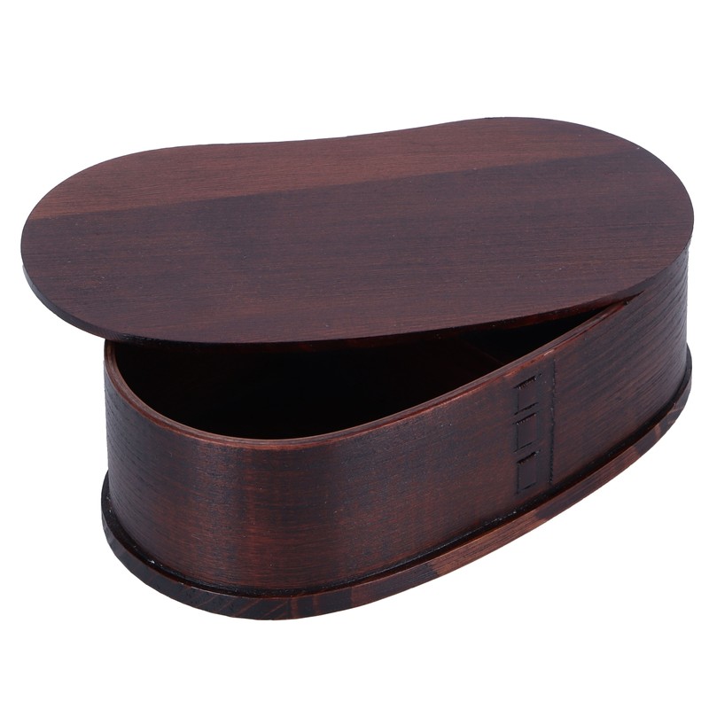 Portable Lunch Box Set Japanese Wooden Food Storage Container for