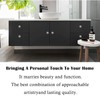 WNXBFO Cupboard Door Knobs Set of 8 - Cupboard Door
