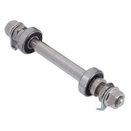 Kafuty-1 Eje de buje de Bicicleta, Duradero, fácil de Instalar, Ejes Delanteros y Traseros Eje de buje Hueco, para Bicicleta de Carretera, Bicicleta de montaña, BMX((Front) Axle + 6000 Bearing)