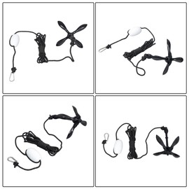 GXYWADY 2 Pack 3.3 lb Small Boats Kayaks Canoe Paddle Boards Folding Grapnel Anchor Kit