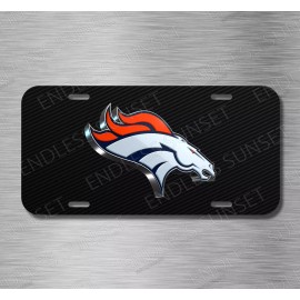 Amel For Denver Broncos Fans Football Sports USA License Plate Front Auto Tag