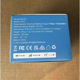 Cheerble Wicked SE Smart Automatic Interactive Dog Toy Ball Blue New