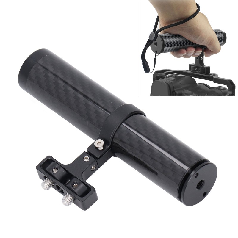 138mm Camera Cage Handle Grip Carbon Fiber Aluminum Alloy Universal