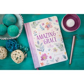 Amazing Grace Fabric Journal - Prayer Journal for Women, Perfect Faith Book Gift for Birthdays, Holidays, and More