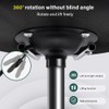 BFTOU Square Minimalist Swivel Stool with Wheel for Work SPA