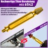 9 Piece Screw Extractor Set with Titanium Coating, Made of