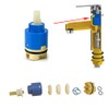 Faucet Valve Replacement Faucet Cartridge Ceramic Disc Cartridge for Single