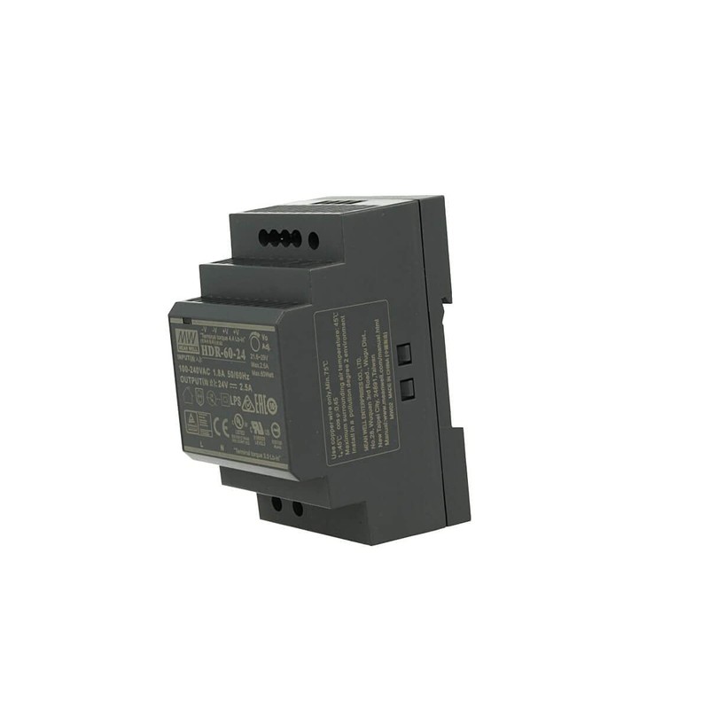Mean Well Din-Rail power supply 60W 24V 2,5A ; MeanWell