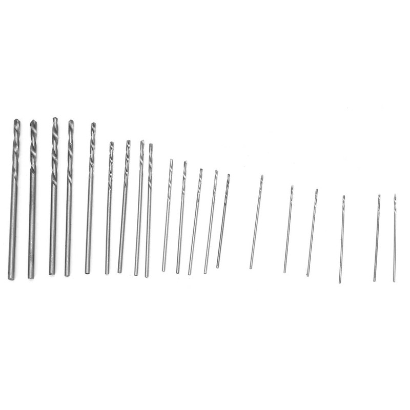 20pcs Mini Micro HSS Twist Drill Bit Set Microbox HSS