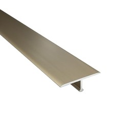 Aluminium T-Profile Transition Rail Transition Profile Laminate Length 90 cm 27 mm Gold