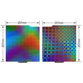 Yimaitong F1 Sheet for Bambu Lab X1/X1C/X1E/P1P/P1S/A1 Build Plate Heated Bed Spring Steel Flexible Platform 257x257 MM Double Side Smooth Board for 3D Printer