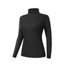 Kinglaman 1 Pack Turtleneck Thermal Shirts for Women, Turtle Neck