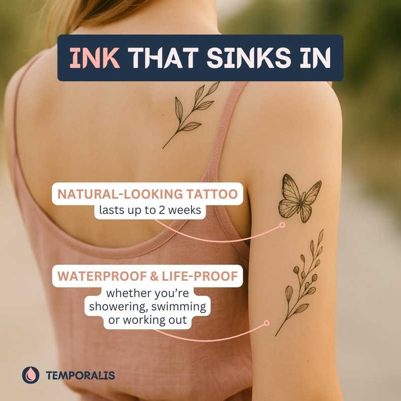 Bird Tattoo Set (5 Tattoos) - Temporalis® | Temporary Tattoos