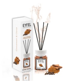 EYFEL Reed Diffusers for Home – Cinnamon & Cloves Reed Diffuser Set 4.05 fl oz Oil Diffuser Sticks, Bathroom Diffuser, Oil Reed Diffuser, Scented Sticks, Oil Diffuser Sticks