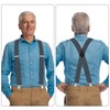 Men's Suspender Heavy Duty for Men Grey Braces Adjustable with