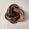 Thorness Rustic Wooden 3-Link Knot Ornament for Home Décor -