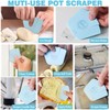 Pan Scraper Dish Scraper Tool - Pot Scraper Plastic for