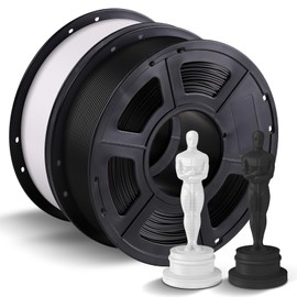 ANYCUBIC PLA+ 3D Printer Filament Bundle, PLA Plus 1.75mm Dimensional Accuracy +/- 0.02mm, Fit Most FDM 3D Printers, 1KG Spool, 2KG White+Black
