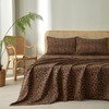 LifeTB Leopard Sheets Set 4 Piece Brown Leopard Cheetah Printed