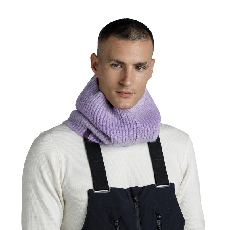 Buff Knitted Neckwear Neck Gaiter, Lavender, One Size