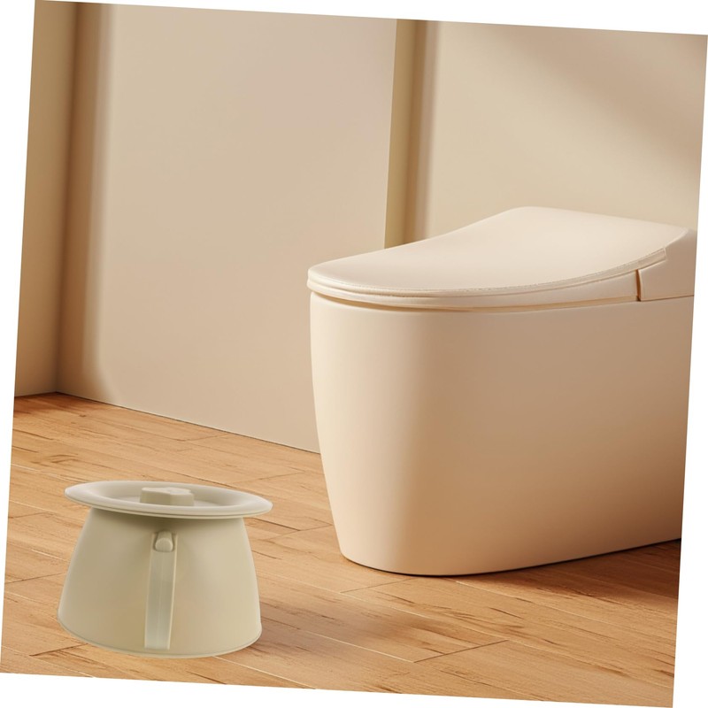 Ipetboom Sturdy Plastic Bedpan with Cover Urinal for Disabled Bedridden