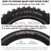 Universal 2.50/2.75-10 Dirt Bike Replacement Inner Tubes with Bend Valve