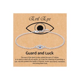 Evil Eye Bracelets Beaded Bracelets Protection Bracelet String Bracelet Natural Stone Bracelet Evil Eye Charm Bracelets Evil Eye Jewelry Good Luck Gifts for Men Women