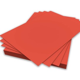 A5 Red Colour Paper 80gsm Sheets Double Sided Printer Paper Copier Origami Flyers Drawing School Office Printing 148mm x 210mm (A5 Red Paper - 80gsm - 100 Sheets)
