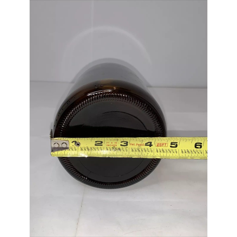 64 Fluid Ounce Amber Glass Beer Making Jug With Handle