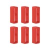 HARFINGTON 6pcs Watch Strap Loop Fastener Rings 18mm, Red
