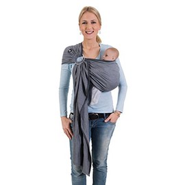 Hoppediz Ring Sling for Baby Carrying (London White)