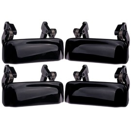 SCITOO Door Handles Exterior Front Rear Driver Passenger Side fit 1998 1999 2000 2001 for Ford Explorer Black(4pcs)