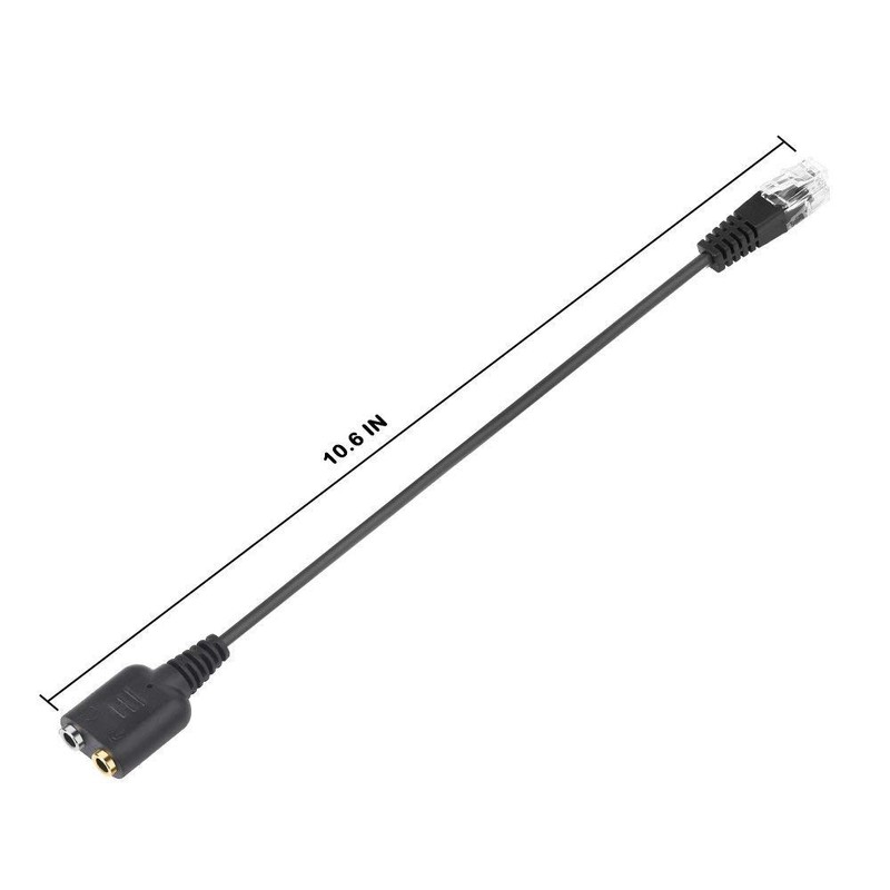 baolongking Headset Adapter RJ9 Male to 3.5mm Female Headset Phone