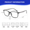 BLUEMOKY Blue Light Reading Glasses for Men，Sport Square Frame Readers,