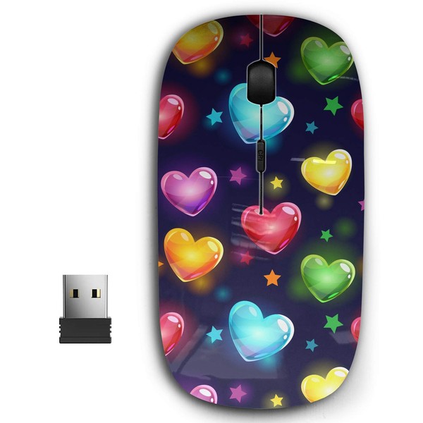 KAWAMOUSE 2.4G Ergonomic Portable USB Wireless Mouse for PC, Laptop,