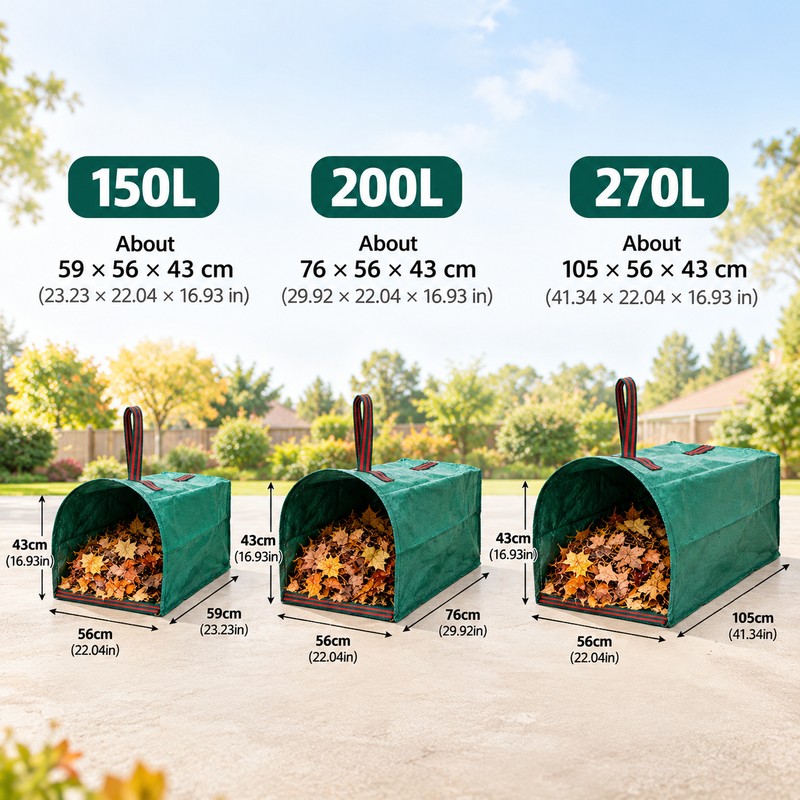 Reusable Garden Leaf Collection Bag for Yard Cleanup – Large-Capacity