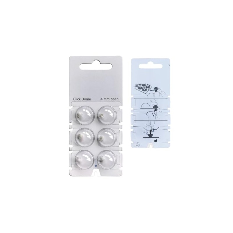 Hearing360 6 Dome Click-Open for Signia, Rexton Hearing Aids (S