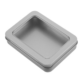 WHAMVOX Rectangular Metal Tin Box with Lid Fire Starter Case Fire Starter Container Multifunctional Storage Case Fire Starter Stick Box