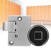 Fingerprint Cabinet Lock Kit Biometric Keyless Locking Anti‑Theft Low Battery