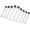 Anbull Fixed Head Tubing Ratchet Open End Wrench Set, Combination