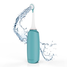 HappyPo Butt Shower with Storage Bag, Optimised Design, Gentle on Sensitive Skin, for Women, Men and Children, for Butt and Intimate Area, Soft and Clean - Plastic - Petrol Colour