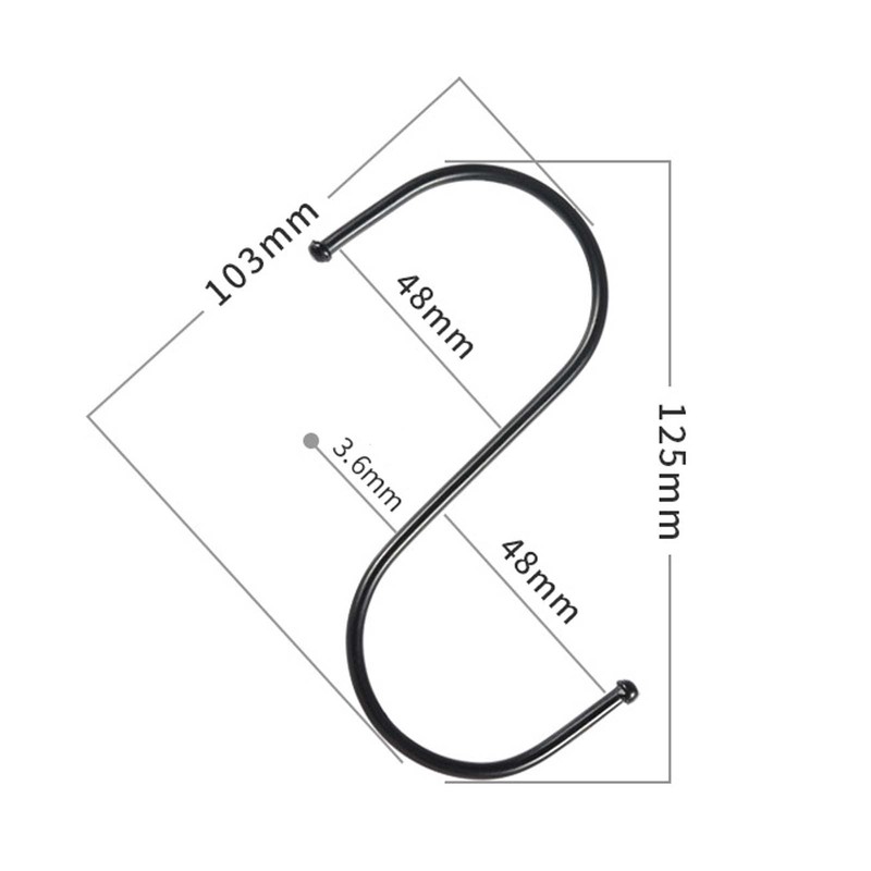 Yesmin 10 Pack in S Shaped Hooks Hanging Hooks Hangers