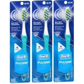 Oral-B Oral B Pulsar 40 Battery Medium Toothbrush(3 Pack)