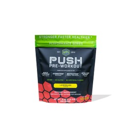 SFH Push Pre-Workout Powder (Fruit Punch) Best Tasting 5g BCAA's for Muscle Repair | Non-Dairy, No Artificial Flavors, Colors, or Sweeteners (Pack of 10 Single Serves)