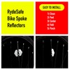Bike Spoke Reflector Kit - Squircle - White