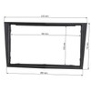 tomzz Audio 2439-121 Double DIN Radio Faceplate Compatible with Opel
