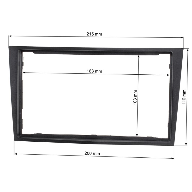 tomzz Audio 2439-121 Double DIN Radio Faceplate Compatible with Opel